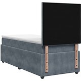  Boxspring krevet s madracem Tamnosiva Jjedan Baršun | shoptok.hr
