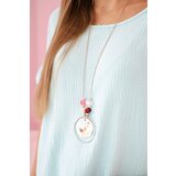 Kesi Włoski Muslin blouse with a necklace mint | Shoptok.si