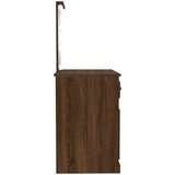  Toaletni stolić LED boja hrasta 90x50x132,5cm konstruirano drvo | shoptok.hr
