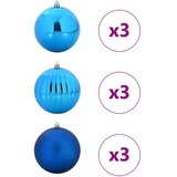  Set božićnih kuglica XL 9 pcs Plava Plastika | shoptok.hr