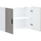 vidaXL Kuhinjska stenska omarica Porto siva sonoma inženirski les | Shoptok.si