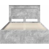  Krevetna konstrukcija Beton 120 x 190 cm Čvrsto borovo drvo | shoptok.hr