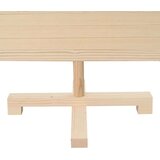 vidaXL Božična drevesa z stojalom Naravna 120 cm Trdna borovina | Shoptok.si