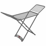  Zložljivo stojalo za sušenje perila (Dolžina vrvi za perilo: 20 m, Do x Š x V: 182 x 55 x 88 cm, Siva) | Shoptok.si