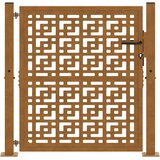  Vrtna vrata 100x100 cm Otporna na vremenske uvjete Čelična Križni Dizajn | shoptok.hr