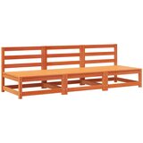  Vrtne sofe bez naslona za ruke 3 kom smeđe 70x70x67cm borovina | shoptok.hr