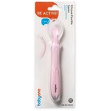 BabyOno 785/03 silikonska elastična ružičasta žlica | shoptok.hr