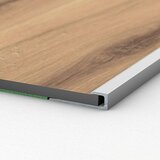 LOGOCLIC Samolepilni zaključni profil 143 (Srebrne barve, 1 m x 27 mm x 7,6 mm, Vrsta montaže: Vijaki) | Shoptok.si