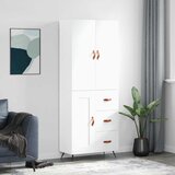  Visoka komoda bijela 69,5x34x180 cm konstruirano drvo | shoptok.hr