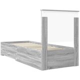  Okvir za krevet Sivi Sonoma i srebrna 75 x 190 cm | shoptok.hr