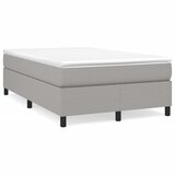 vidaXL Box spring postelja z vzmetnico svetlo siva 120x200 cm blago, (20790436) Cene