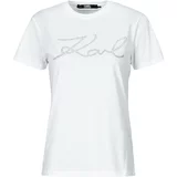 Karl Lagerfeld rhinestone logo t-shirt Bijela