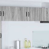 VidaXL Zidni kuhinjski ormarić s policom Siva Sonoma 80 x 31 x 40 cm VidaXL Zidni kuhinjski ormarić s policom Siva Sonoma 80 x 31 x 40 cm Slike