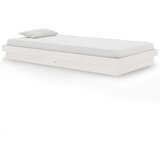 The Living Store Posteljni okvir bel iz trdnega lesa 100x200 cm - Posteljni Okvir, (21529047) | Shoptok.si