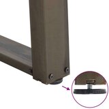 vidaXL Noge za jedilno mizo U-oblika 2 kosa 90x(72-73) cm jeklo, (21828694) | Shoptok.si