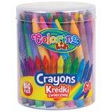  Okrogle voščene barvice Colorino 64 kosov Cene