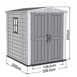 Keter Baštenska Kuća Factor 8x8 bež | ePonuda.com