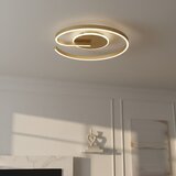  LED stropno svetlo LORENZO LED/22W/230V, prečnik 50 cm, zlatno | Eponuda.com