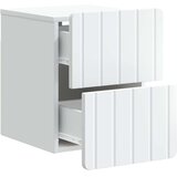  Stenski nočni omarici s predalom 2 pcs Bela 33 x 34,5 x 43 cm, (5000209608) | Shoptok.si