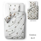 Butter Kings Bela enojna posteljnina iz bombažnega satena 140x200 cm Festive Flowers – | Shoptok.si