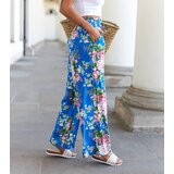 Gemre Blue wide floral pants Cosimo | shoptok.hr