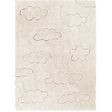 Lorena Canals Kremno bela pralna ročno tkana bombažna otroška preproga 120x160 cm Clouds – Cene