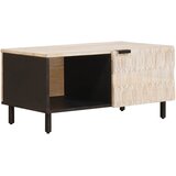  Kava Stol Bijelo 80 x 50 x 40 cm Čvrsto drvo manga | shoptok.hr