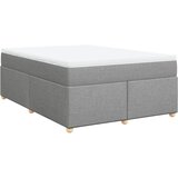 Maison Chic Box spring postelja - Vzmetna postelja z vzmetnico svetlo siva 140x200 cm blago SL11668, (21907583) | Shoptok.si