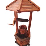  Drveni bunar za vrt - ukras 100 cm | shoptok.hr