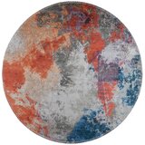 Vitaus Modra/oranžna pralna okrogla preproga ø 80 cm – Cene