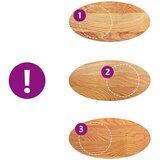 vidaXL Mizna plošča svetlo rjava 80x40x4 cm trdna hrastovina ovalna | Shoptok.si