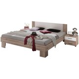 CARRYHOME POSTELJNA GARNITURA 180 cm x 200 cm , leseni material bela, hrast san remo Cene