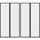 vidaXL Zavesa proti mrčesu 2 kosa z magnetnimi bloki črna 200x80 cm Cene