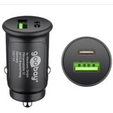 Goobay Dual-USB Auto Fast Charger USB-C avtomobilski polnilnik, črn | Shoptok.si