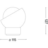 Ideal Lux - LED stona lampa BLOOM 1xG9/3W/230V crna | Eponuda.com