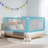  Sigurnosna ograda za dječji krevet plava 190 x 25 cm od tkanine | shoptok.hr