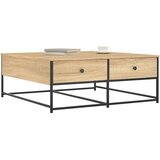  Stolić za kavu boja hrasta 100x99x40 cm konstruirano drvo | Shoptok.si
