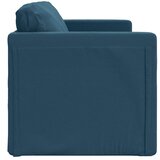  Podni kauč na razvlačenje 2-u-1 plavi 122x204x55 cm baršunasti | shoptok.hr