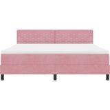 Box spring krevet s madracem &amp led ružičasta 180x200 cm baršun | shoptok.hr