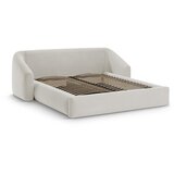 Cosmopolitan Design Bež oblazinjena zakonska postelja s prostorom za shranjevanje z letvenim dnom 160x200 cm Campi – | Shoptok.si