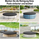 WOLTU okrogla solarna zaščitna ponjava za bazen z jekleno vrvjo in aluminijastimi sponkami - premer 420 cm | Shoptok.si