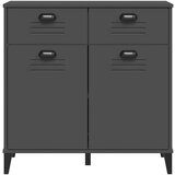  Komoda VIKEN antracit siva 80 x 40 x 80 cm od masivne borovine | shoptok.hr