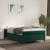  box spring s madracem tamnozeleni 120x190 cm baršunasti | shoptok.hr