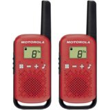 Motorola TALKABOUT T42 dvosmerni radio 16 kanalov Črna, Rdeča | Shoptok.si