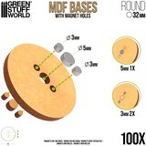 Green Stuff World MDF Round Base 32mm - Pack x100 (thickness 3mm) | Okrugla Postolja 32mm - 100 kom. | Eponuda.com
