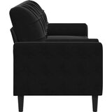 vidaXL Trosjed s ukrasnim jastucima crni 210 cm baršunasti | shoptok.hr