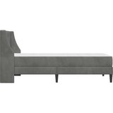  Okvir kreveta s madracem Tamno siva 80 x 200 cm Baršun | shoptok.hr