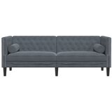  Trosjed Chesterfield s jastučićima tamnosivi baršunasti | shoptok.hr