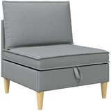  Set namještaja za dnevni boravak 4 pcs Svjetlosiva Tkanina | shoptok.hr