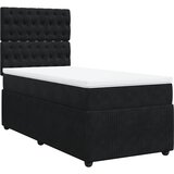 Maison Chic Box spring postelja - Vzmetna postelja z vzmetnico črna 90x200 cm žamet SL23247, (21880603) | Shoptok.si